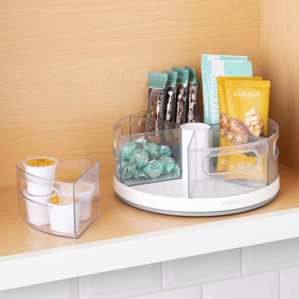 YouCopia® Crazy Susan® Turntable with 6 Removable Bins, Divided Lazy